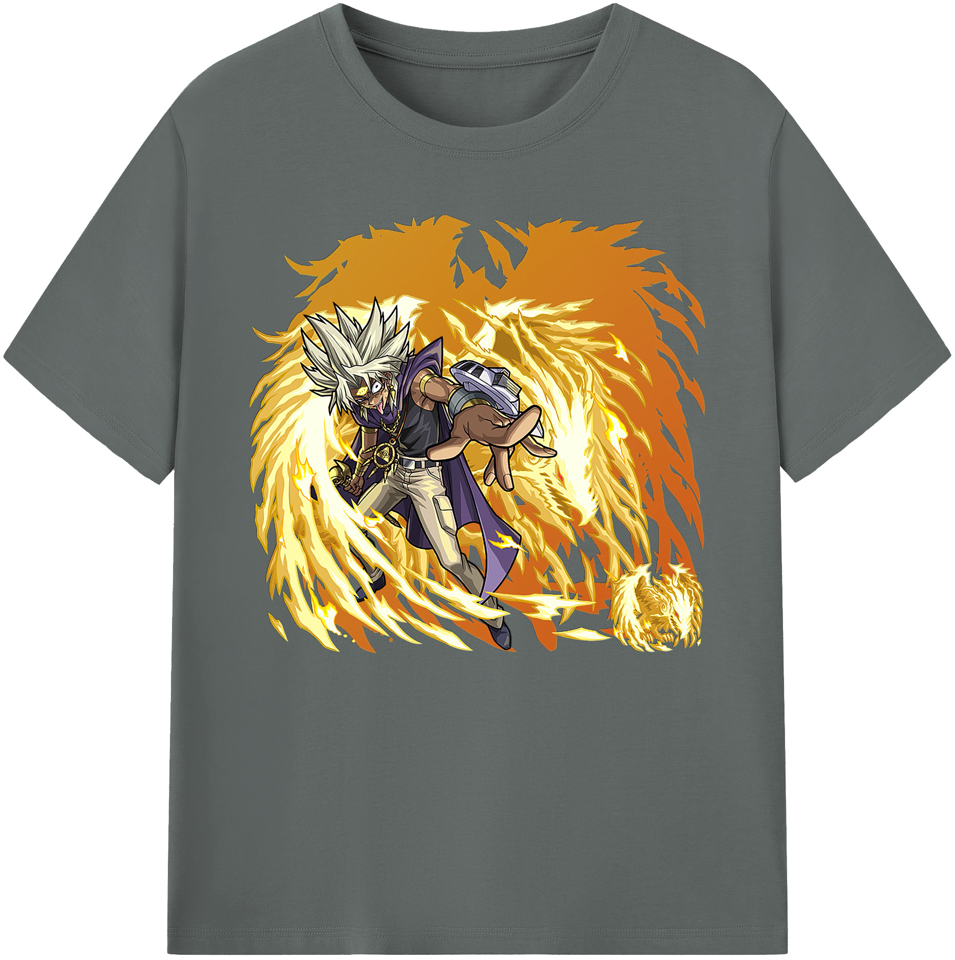 （画像用） 遊☆戯☆王 Yu-Gi-Oh! 綿100％ メンズ半袖Tシャツ｜肌触りやわらか＆通気性